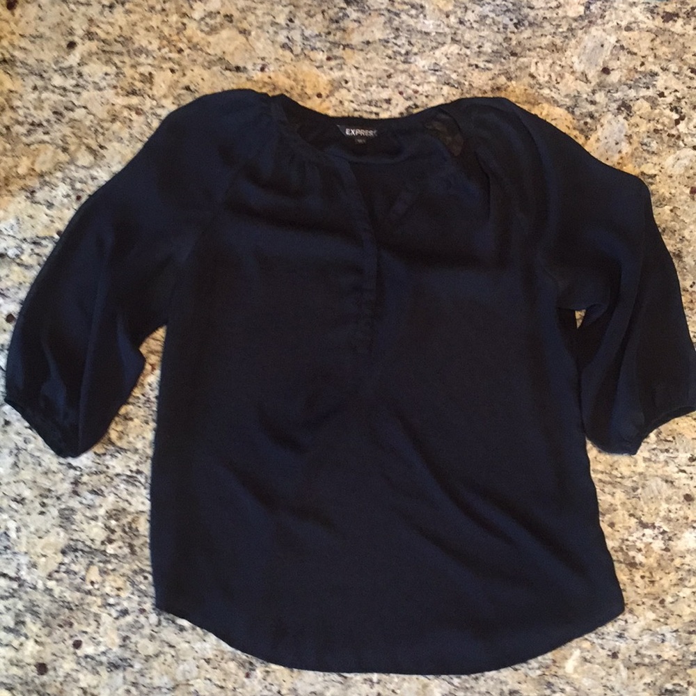 Black Medium Express Blouse